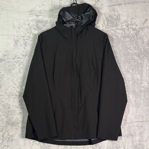 32 Degrees Cool Black Full Zip Hooded Lightweight Rain Jacket Size XL